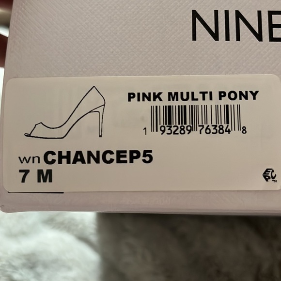 Nine West Beautiful, pink and black leopard shoes - Picture 7 of 7